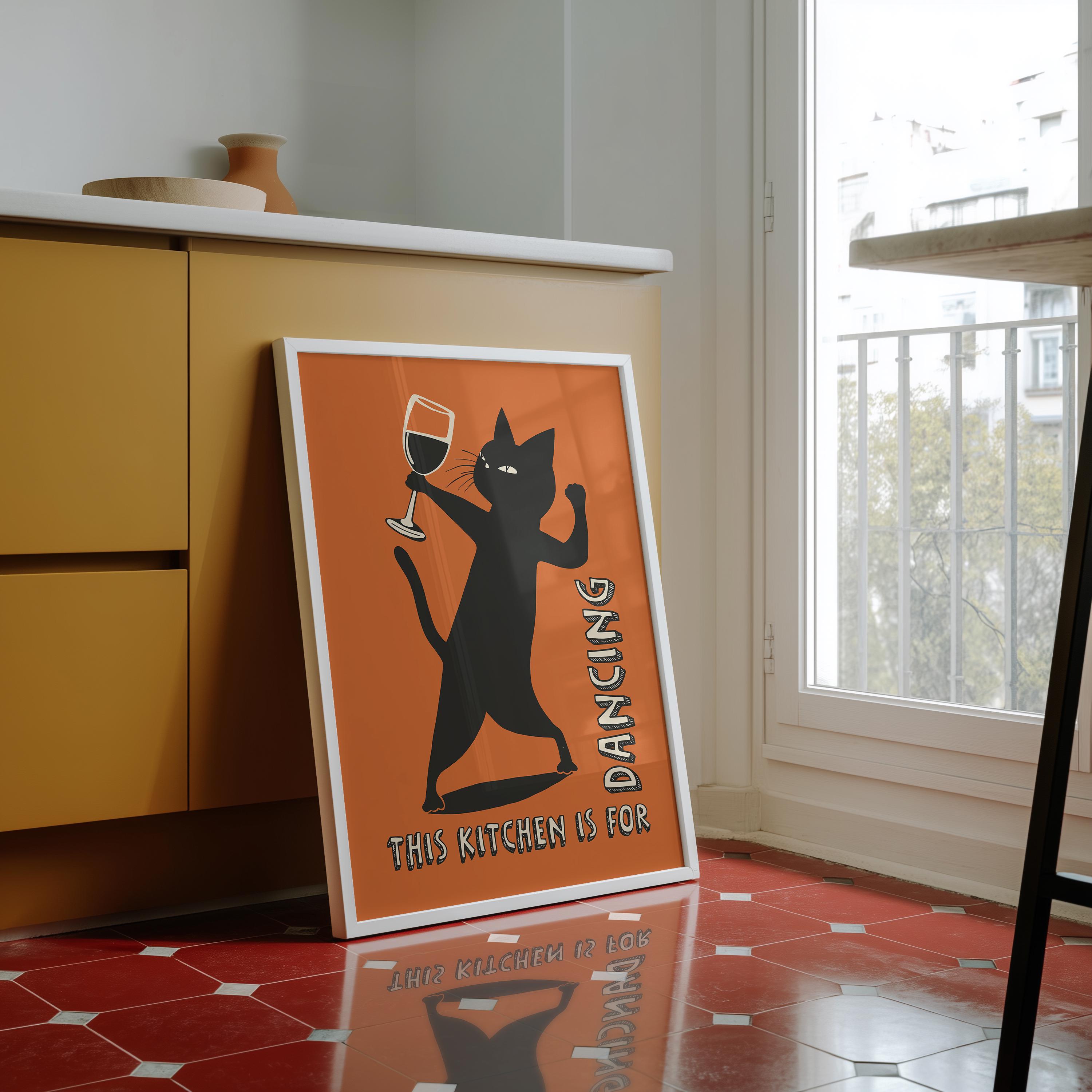 Targa In Metallo 20x30 Cm "This Kitchen Is For Dancing" – Decorazione Ironica Per Garage E Cucina - 2