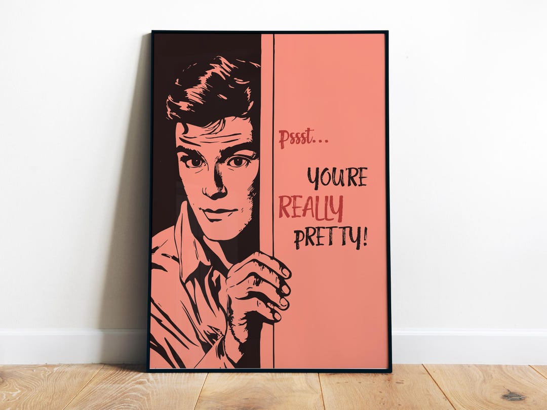 Youre Really Pretty Print Funny Bathroom Wall Art Printable Retro ...