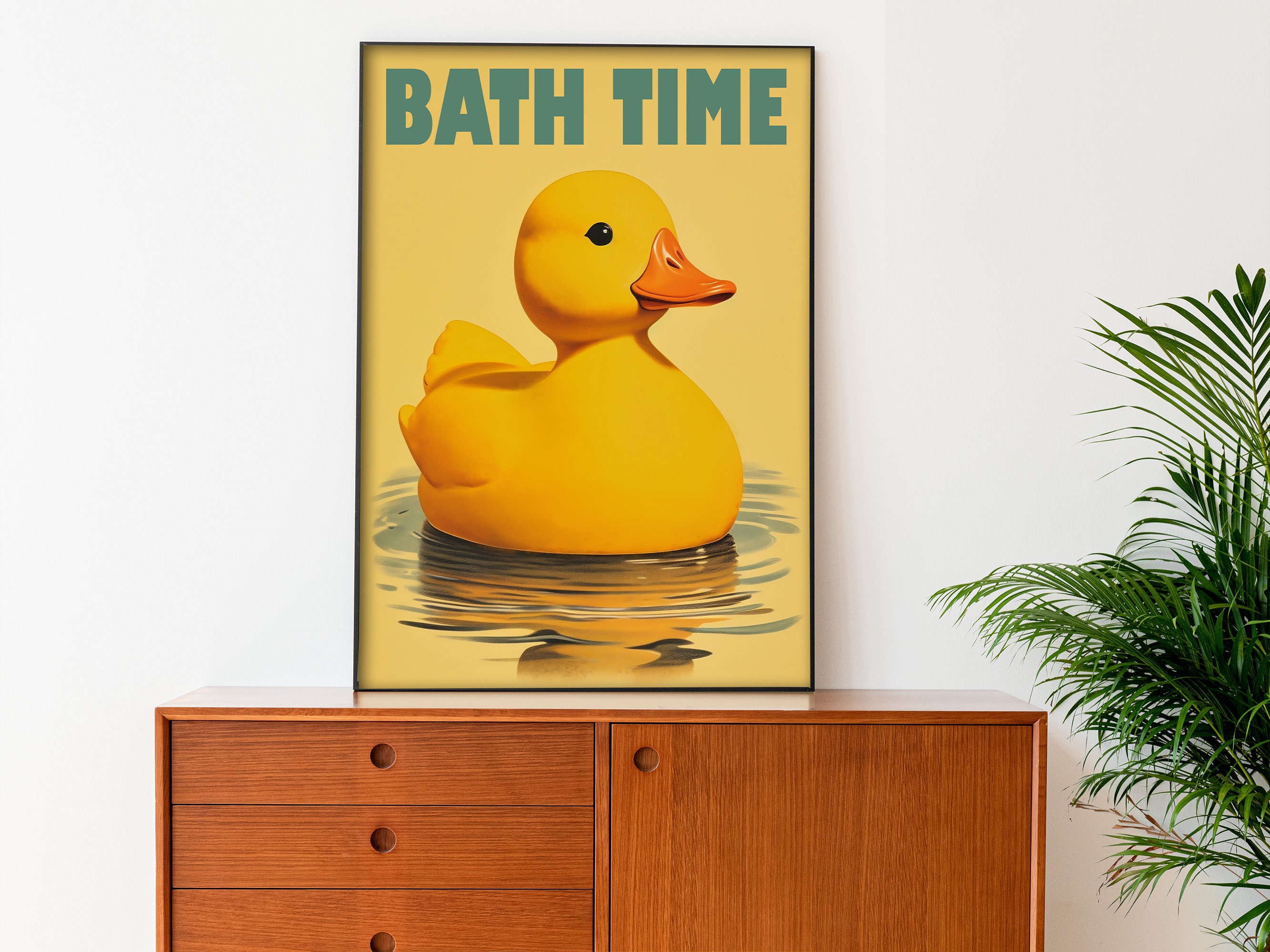 Cute Duck Bathroom Print Yellow Rubber Duck Print Bathroom - Etsy