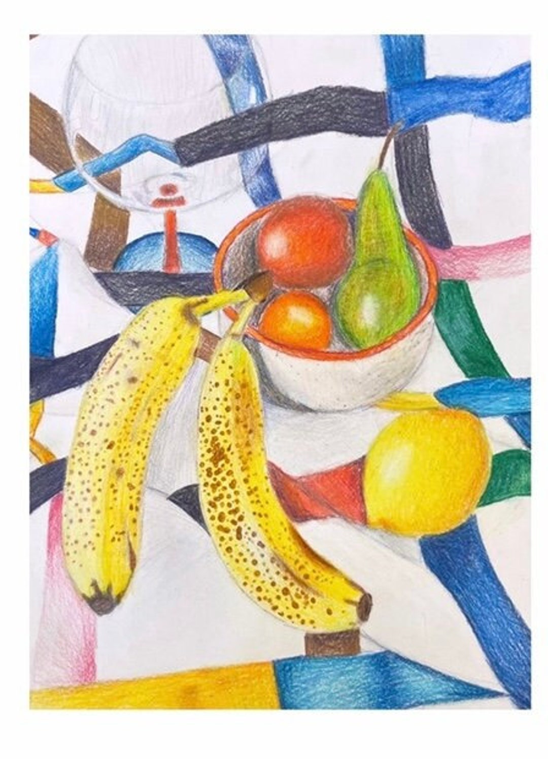 Fruit Colour Pencil Drawing A3 - Etsy