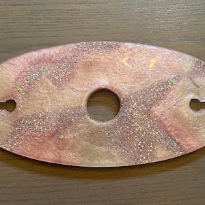 Pink Resin Wine or Champagne Butler, Wine or Champagne Caddy, Resin Bottle Holder, Housewarming Gift, Wine Lovers Gift, Epoxy Resin Art