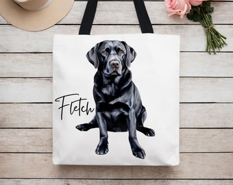 Labrador Retriever Custom Tote Bag Gift for Pet Owner Gift for Dog Mom Tote Bag Veterinarian Gift Vet Tech Gift Book Tote Bag School Tote