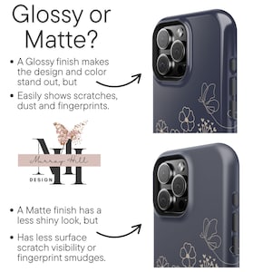 Wildflower Case Gift for Her, Name Phone Case MagSafe iPhone 17 16 15 14 13 Pro Max Plus, Custom Floral Tough Phone Case Pixel Galaxy Snap image 4
