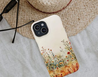 Floral Phone Case MagSafe Gift - Tough iPhone Autumn Wildflower Cover Galaxy Pixel PC1053