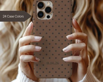 Polka Dot Phone Case MagSafe Gift for Her - iPhone Tough Name Case Galaxy Pixel