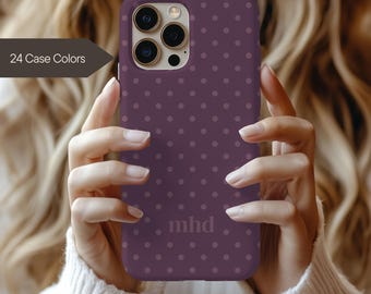 Polka Dot Phone Case - Custom Name Tech Accessory MagSafe Compatible - iPhone 18 17 Galaxy
