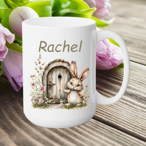 Custom Easter Gift Mug Teacher Easter Gift for Kids Easter Gift Ideas Personalized Easter Gift for Easter Box Easter Coffee Mug Easter Bunny