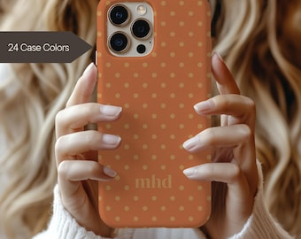 Polka Dot Phone Case - Custom Name Tech Accessory MagSafe Compatible - iPhone 18 17 Galaxy