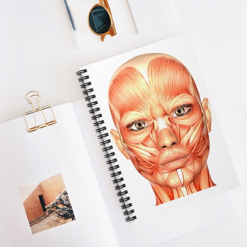 Aesthetic Injector Spiral Notebook | Facial Muscles Anatomy Training ...