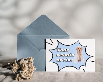 Lab Results card, Funny Medical Greeting Card, Medical Gift Card, Medical Humor, lab tech humor