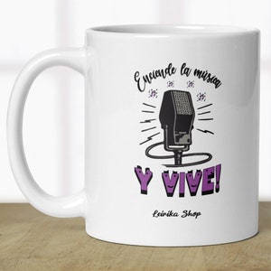 Musical Coffee Mug with Quote – Ceramic Hot Chocolate Cup, Available in 11 oz and 15 oz