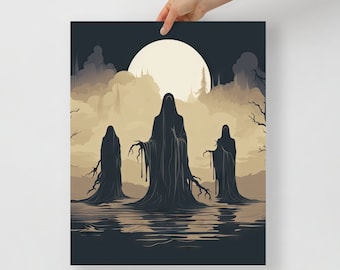 Die Kälte der Dementoren: Eine eindringliche Reise durch den Nebel – Zwei-Poster-Set, A HP-Inspired Poster Set digitaler Download