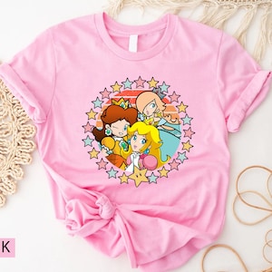 Super Mario Trio Princess Shirt,Peach Rosalina and Daisy Shirt,Princess Peach Shirt,Super Mario Nintendo Shirt, Mario Gift Shirt