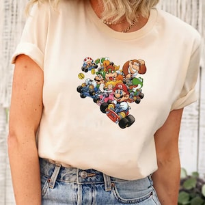 Super Mario and Friends Racing Shirt,Mario Bros Shirt,Super Mario World Shirt,Super Mario Shirt,Super Mario Nintendo Shirt,Mario Gift Shirt
