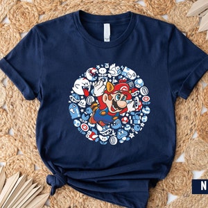 Super Mario Character Shirt,Super Mario Shirt,Super Mario Bros Shirt,Super Mario Nintendo World Shirt, Mario Winner Shirt,Flying Mario Shirt