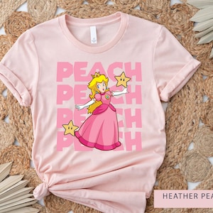 Super Mario Princess Peach Dancing Shirt,Princess Peach Star Shirt,Super Mario Shirt,Super Mario Nintendo Shirt, Mario Gift Shirt