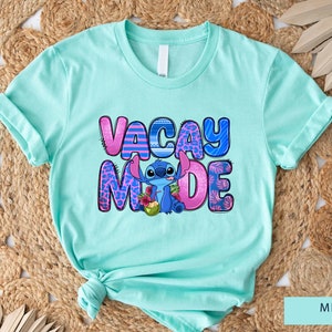 Stitch Vacay Mode Shirt, Vacay Mode Shirt, Disney Shirt, Lilo And Stitch Shirt, Vacay Mode Family Shirt, Hawai Shirt, Disneyworld Tee