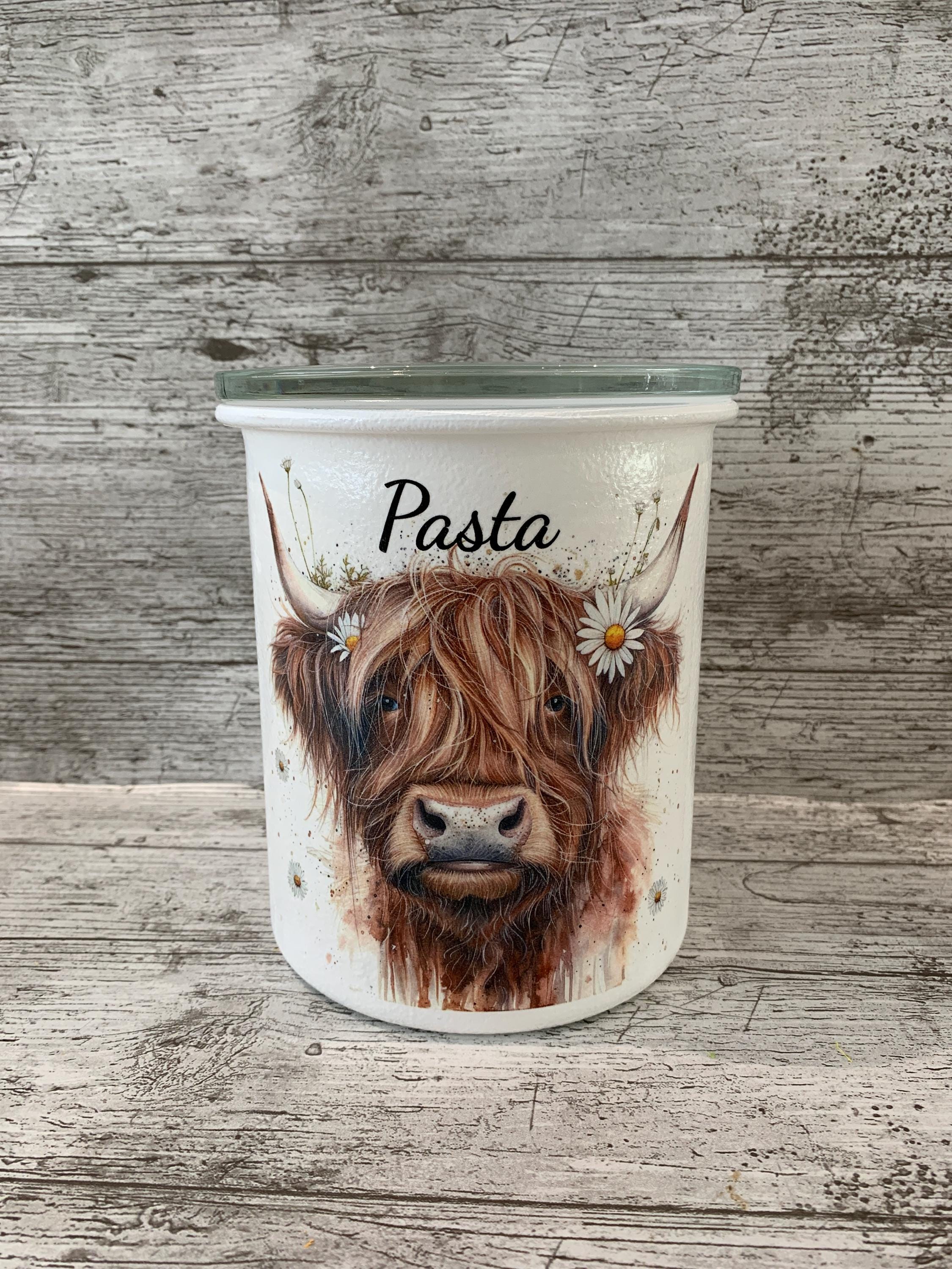 Highland Cow Bread Bin UK