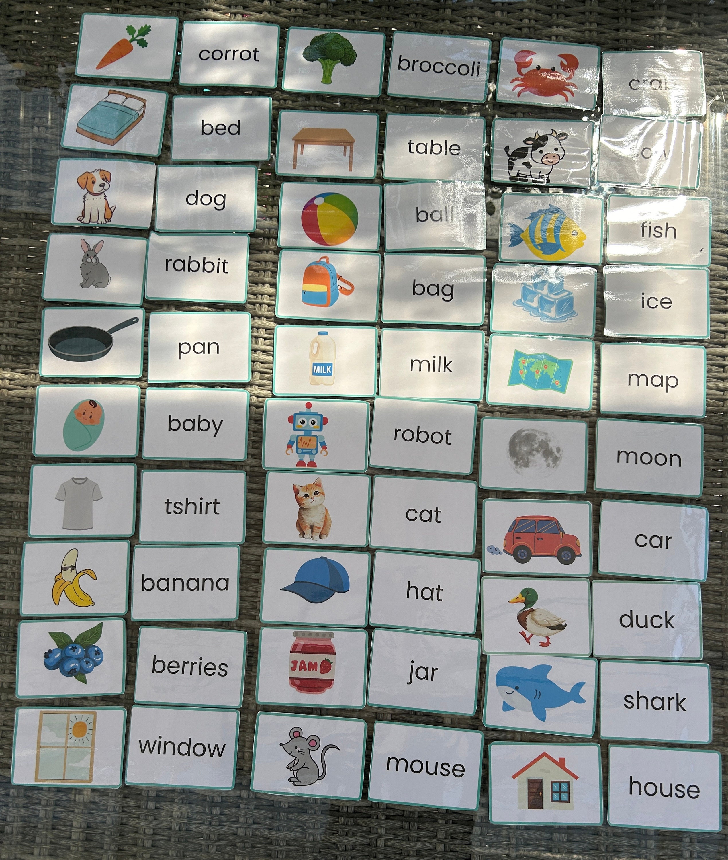 Printable Digital Flashcards for Kids Educational Learning Cards for ...