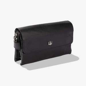 Bolso de cuero, cuero genuino, piel de vaca, bolso de cuero hecho a mano, bolso de mano para hombre, bolso de mano con cremallera, bolso de mano, cartera de cuero con cremallera