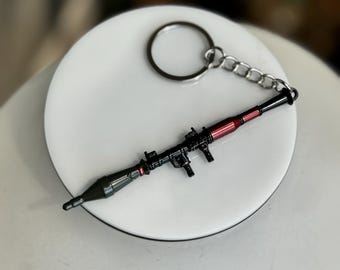 Llavero de lanzacohetes RPG: regalo de estilo militar para gamers
