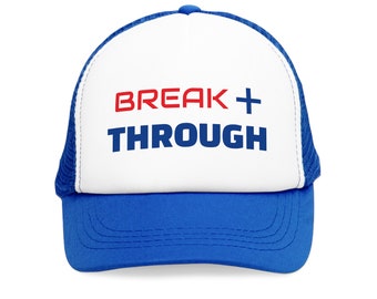 Wear this Christian hat proclaiming Breakthrough! Inspirational apparel by Katie Hester of Breakthrough Music Today.