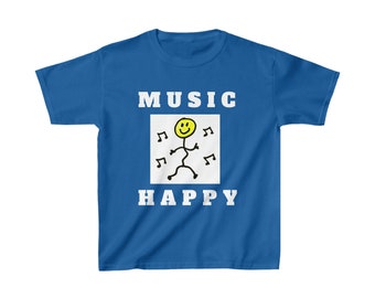MUSIC HAPPY Kids Heavy Cotton™ Tee