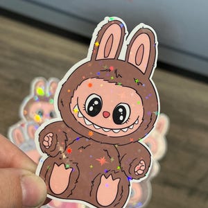 Labubu Sticker: Waterproof Vinyl Decal for Laptop, Car, and Kindle