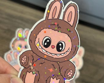 Labubu Sticker: Waterproof Vinyl Decal for Laptop, Car, and Kindle