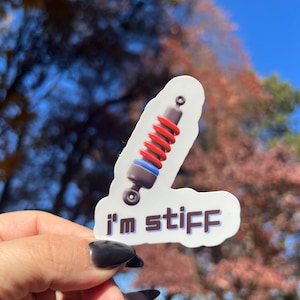 Sticker pour suspension de voiture, autocollant drôle de voiture résistant à l'eau, boîte à outils, coque de téléphone, cahier, gobelet, autocollant pour ordinateur portable, cadeau pour homme ou amateur de voiture