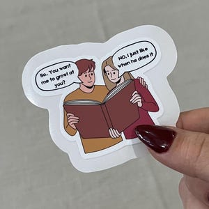 Du willst, dass ich knurre? Vinyl Aufkleber - Trendiger Buchliebhaber Aufkleber - Niedliche Ästhetik für Leser, Laptops, Journale und Wasserflaschen