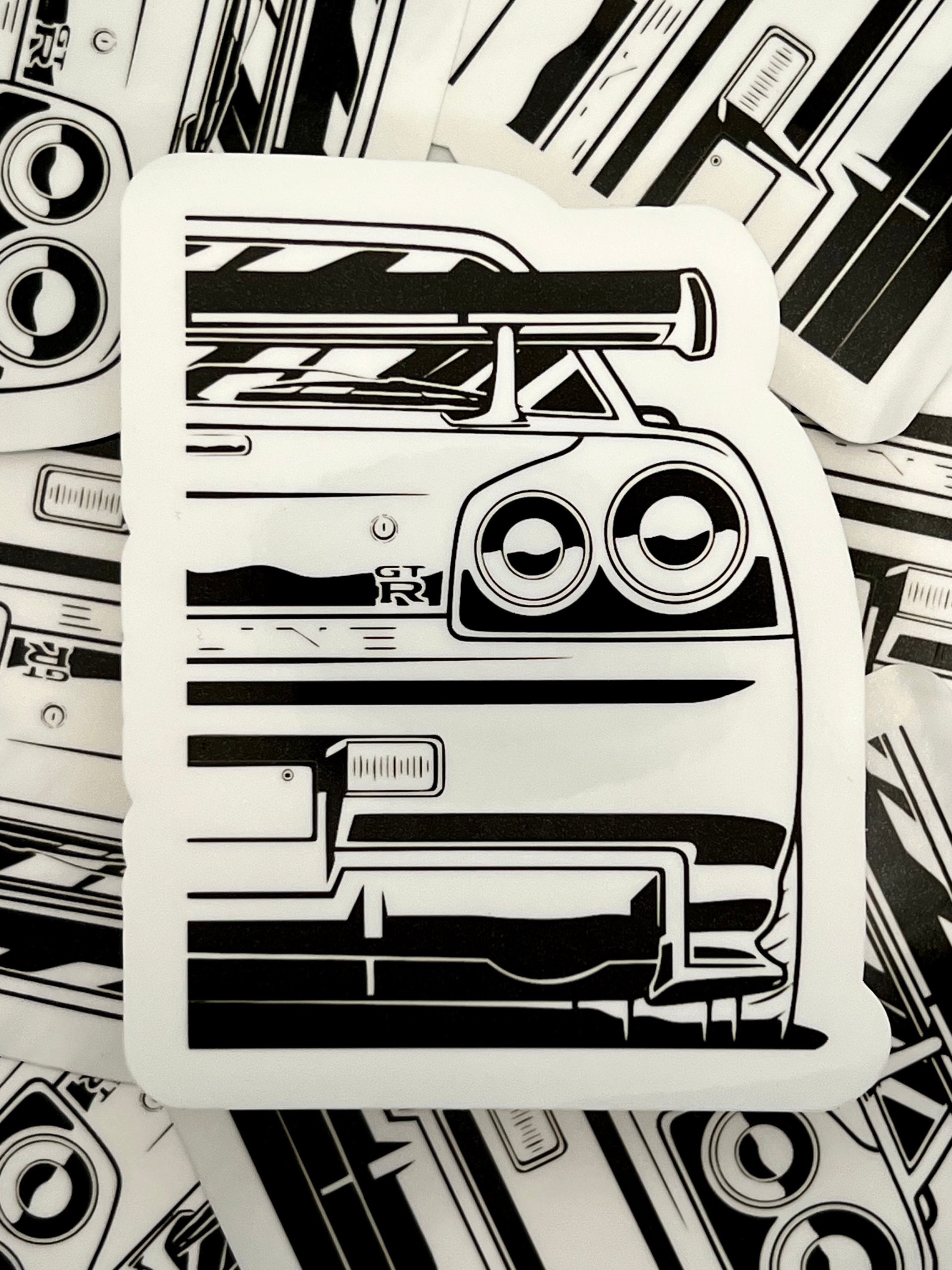 Nissan Skyline R34 Water Resistant Sticker, Car Sticker, Car Outline, Tool  Box, Phone Case, Notebook, Tumbler, Laptop Sticker