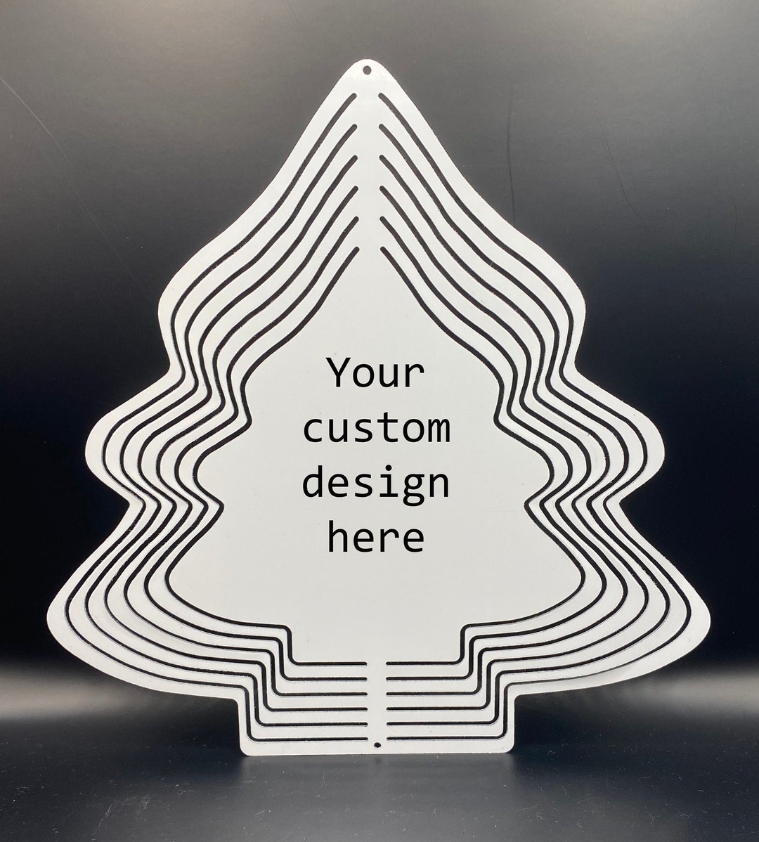 Christmas Tree Wind Spinner Custom Design 10 X 10 Etsy