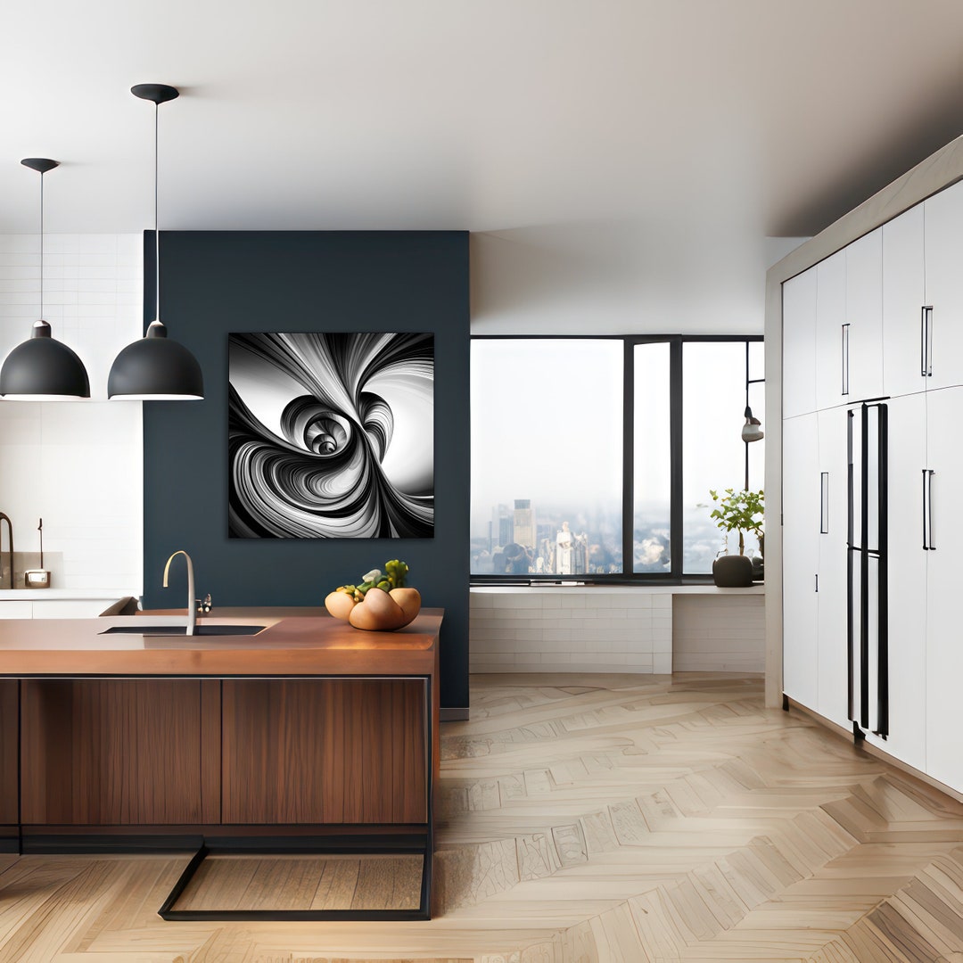 Octopus Smile Black and White Wall Art Macrophotography Etsy