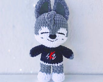 Crochet Amigurumi Pattern - Wolf Chan (SKZOO) (EN, RU) - Etsy