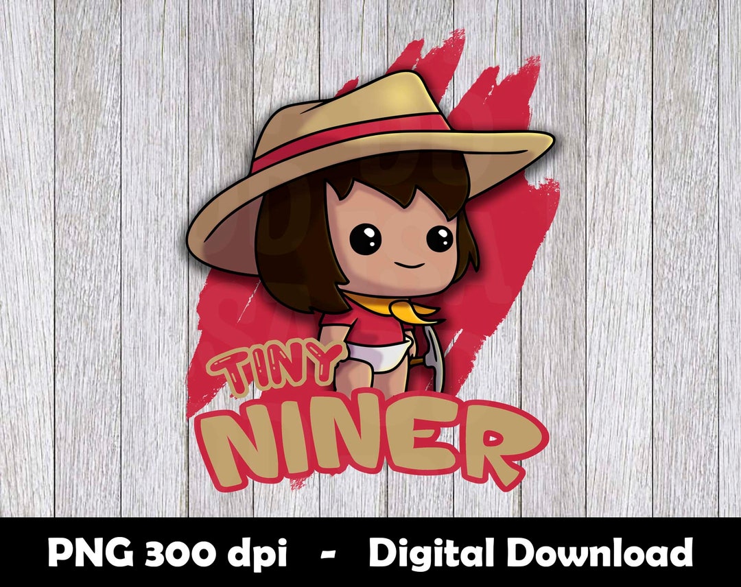 Small Niners Icon Niner Png, Tiny Football Mascot PNG for Sublimation, Kawaii Sport ...