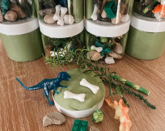 Dinosaur Playdough Jar