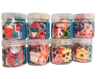 Summer Playdough Jar, Summer Fun Sensory Jar, Beach Playdough, Summertime Jar for Kids