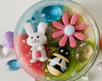 Spring Playdough Jar, Flower Playdough Jar, Easter Bunny Playdough Jar, Bumblebee Playdough, Flowers and Bees