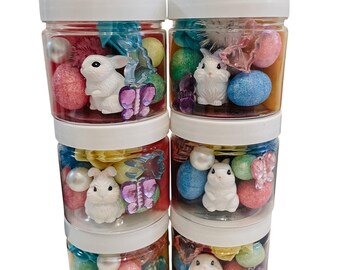 Bunny Playdough Jar, Easter Bunny Jar, Easter Basket Toy