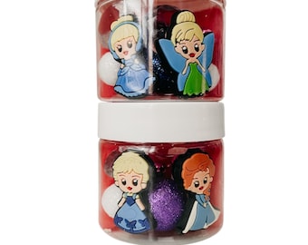 Princess Playdough Jar, Princess Party Favor Playdough Jar, Princess Sensory Play, Princess Birthday