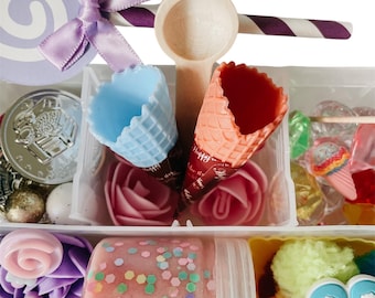 Sweet Treats Playdough Set, Ice Cream Playdough Kit, Sweets Theme Play Dough, Non Toxic Playdough Kit, Kids Sweets Gift