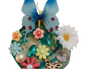 Butterfly Playdough Jar, Spring Garden Playdough, Butterfly Jar for Kids