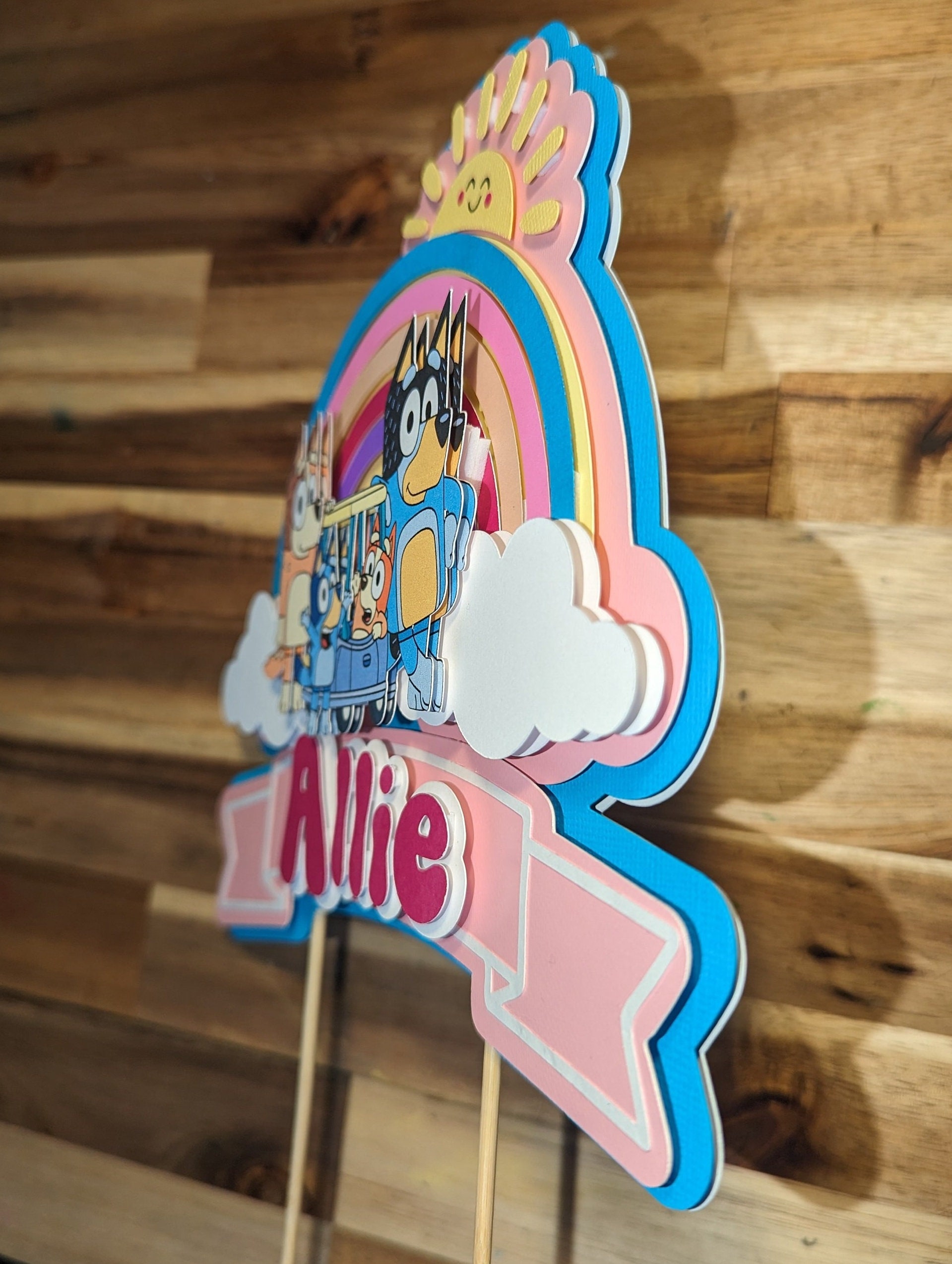 Blue Dog Cake Topper