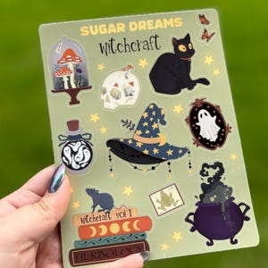 Witchcraft Sticker Sheet: Journal, Planner, Scrapbook