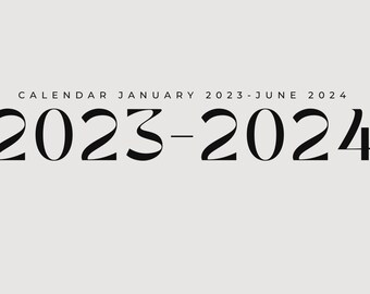 Planificador Digital~ Enero 2023- Junio 2024