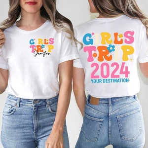 Girls Trip 2024 Shirt, Girls Vacation Shirt, Weekend Trip Shirt, Custom Girls Trip Shirt, Summer Vacation Shirt, Summer Trip Shirt, Trip Tee image 1