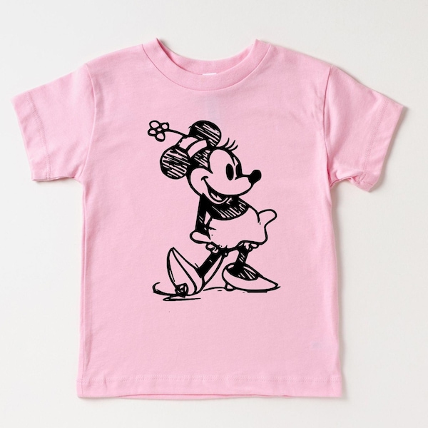 ミニーマウス幼児用シャツ、ミニーシャツ、ミニーマウスTシャツ、ミニーマウスTシャツ、かわいいミニーTシャツ、ミニーマウスギフト、ミニーギフト