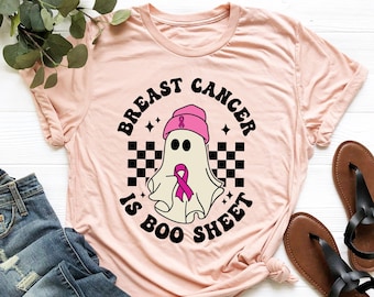 Breast Cancer Is Boo Sheet Shirt, Breast Cancer Awareness Shirt, Breast Cancer Shirt, Cancer Support Shirt, Cancer Warrior Sweater Hoodie