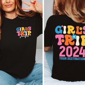 Girls Trip 2024 Shirt, Girls Vacation Shirt, Weekend Trip Shirt, Custom Girls Trip Shirt, Summer Vacation Shirt, Summer Trip Shirt, Trip Tee image 4